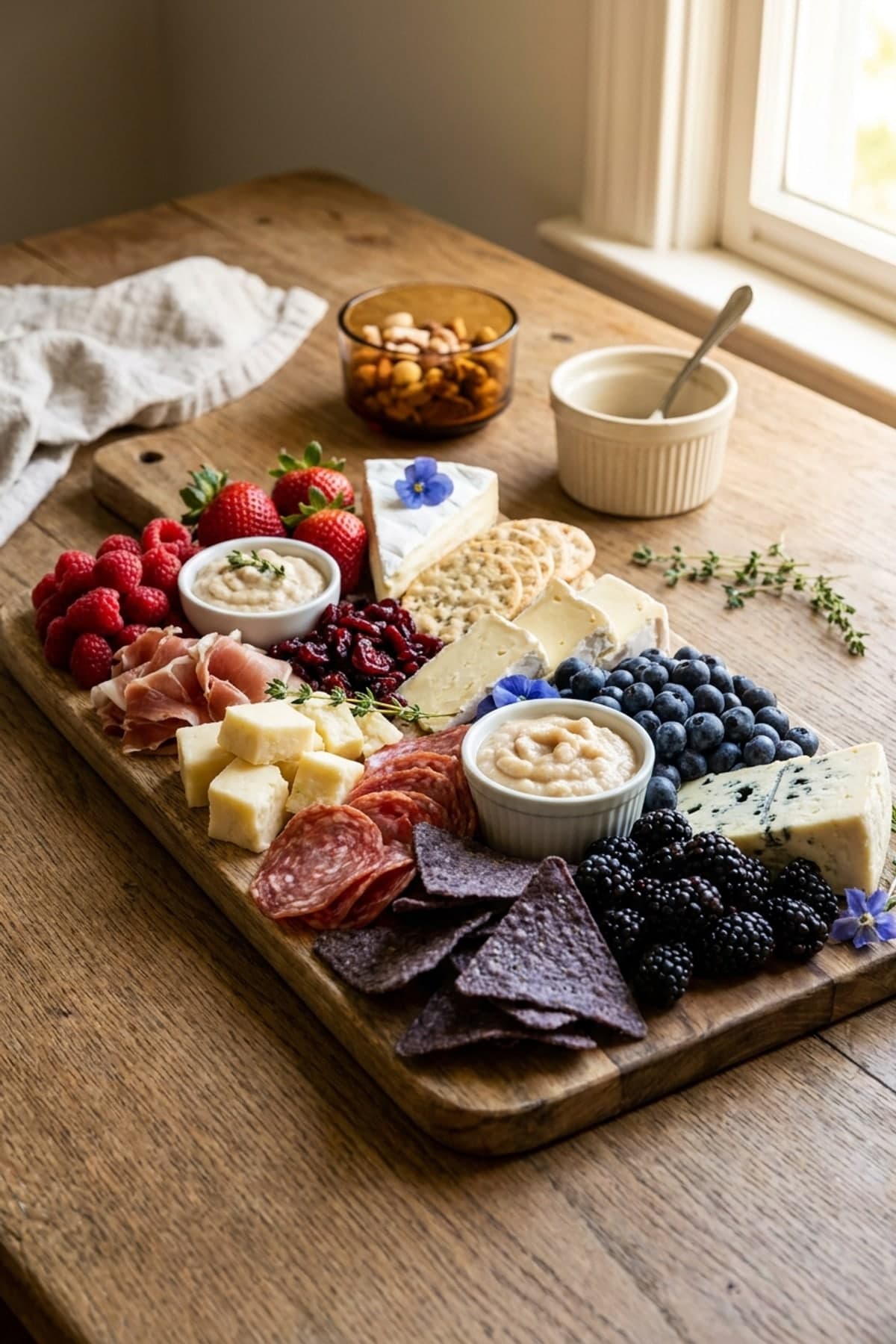 4th of July Charcuterie Board for Easy Party Snacking