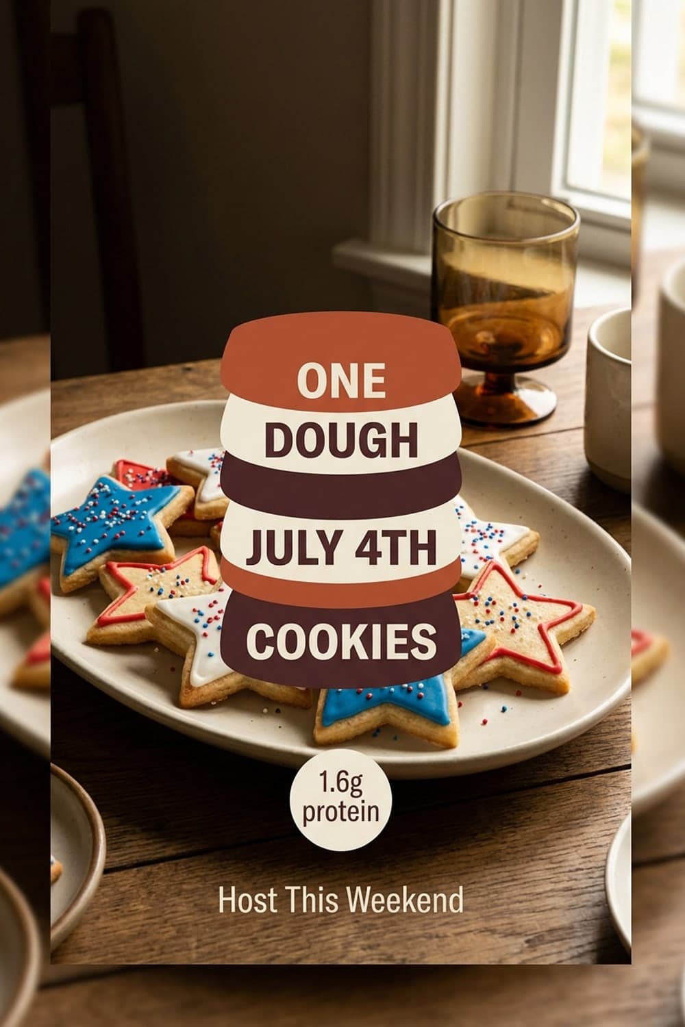 One Dough July 4th Cookies