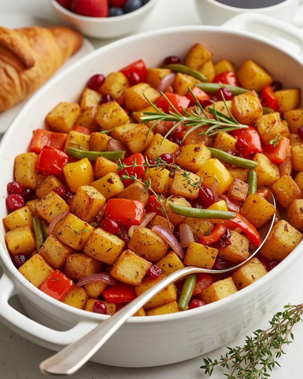 Roasted Potato and Pepper Breakfast Hash