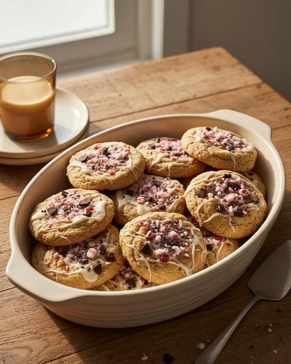 Peppermint Bark Cookies
