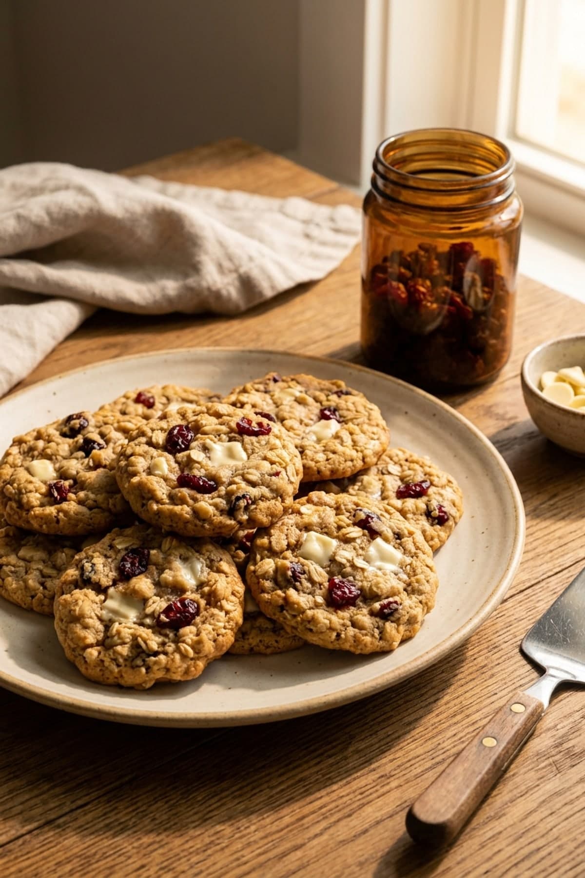 Easy Christmas Cookies: Cranberry Oatmeal Cookies