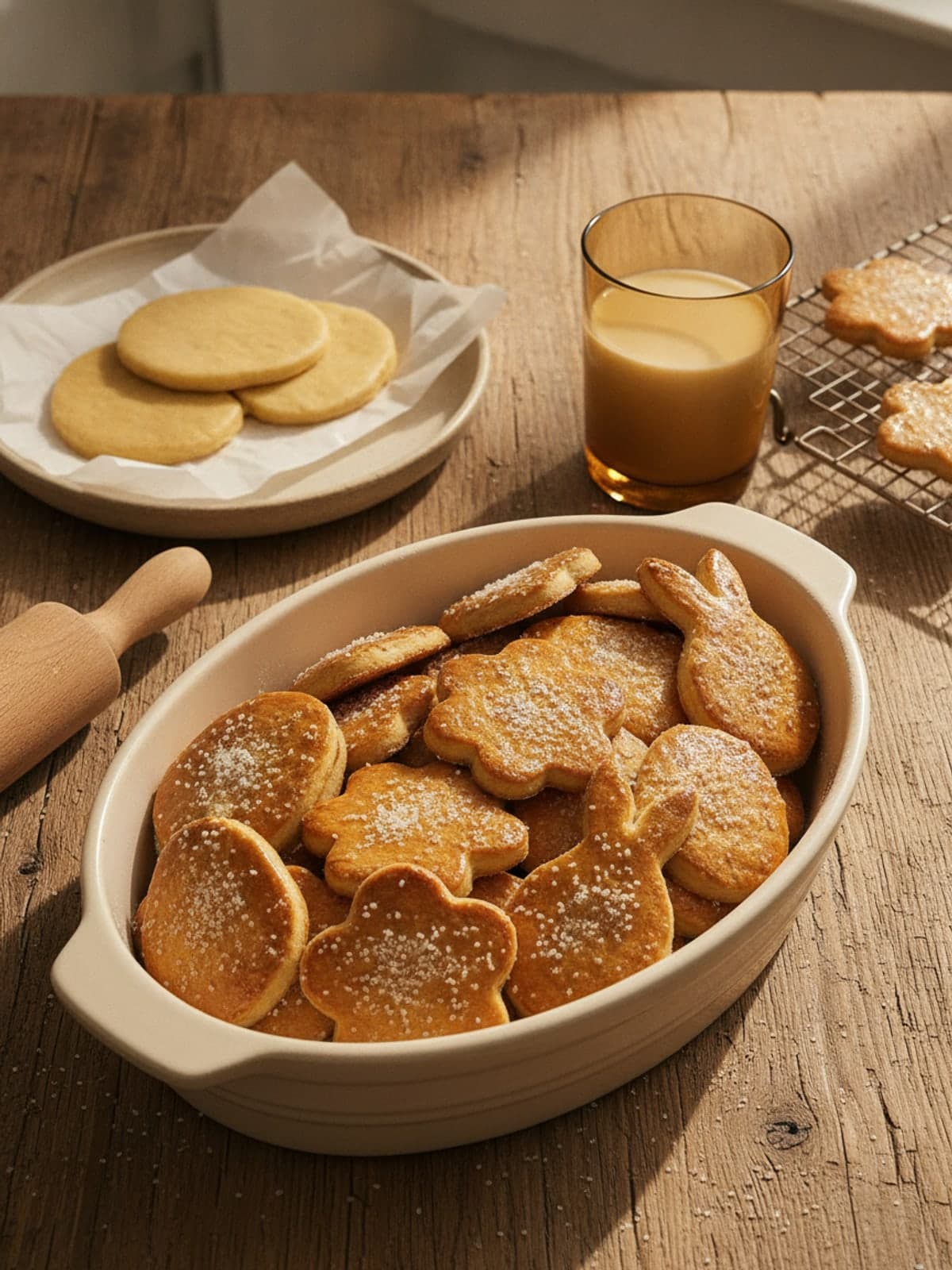 One Vanilla Dough Easter Cookies: Chill dough