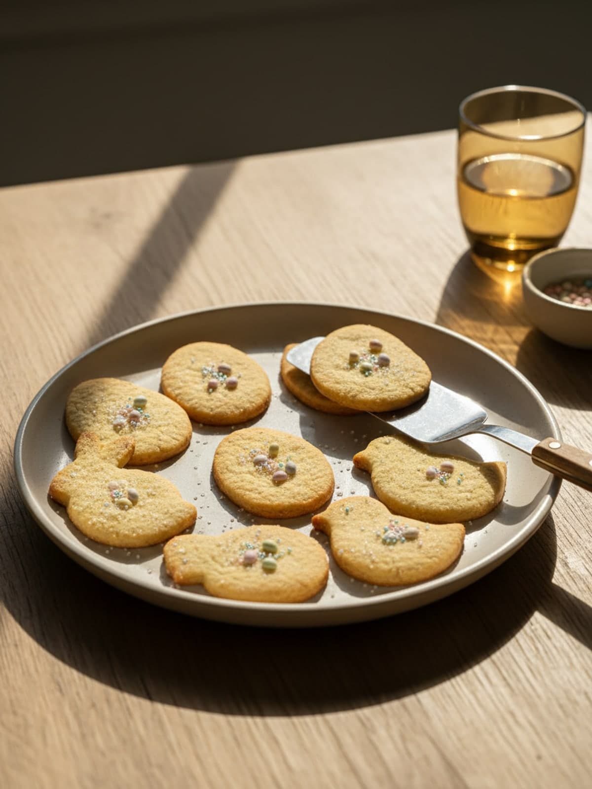 One Vanilla Dough Easter Cookies: Roll and cut