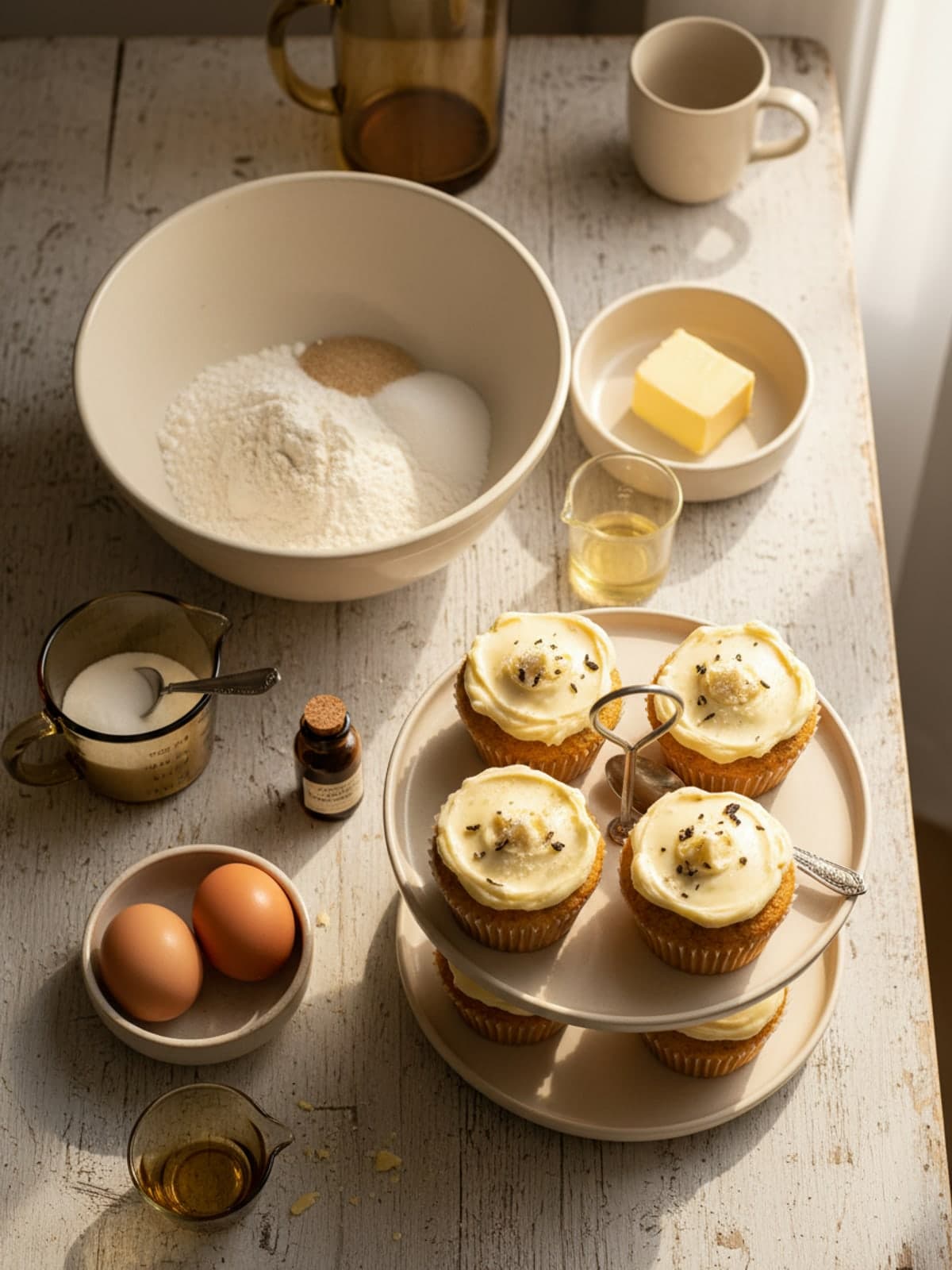 Ingredients for Reliable Vanilla Easter Cupcakes