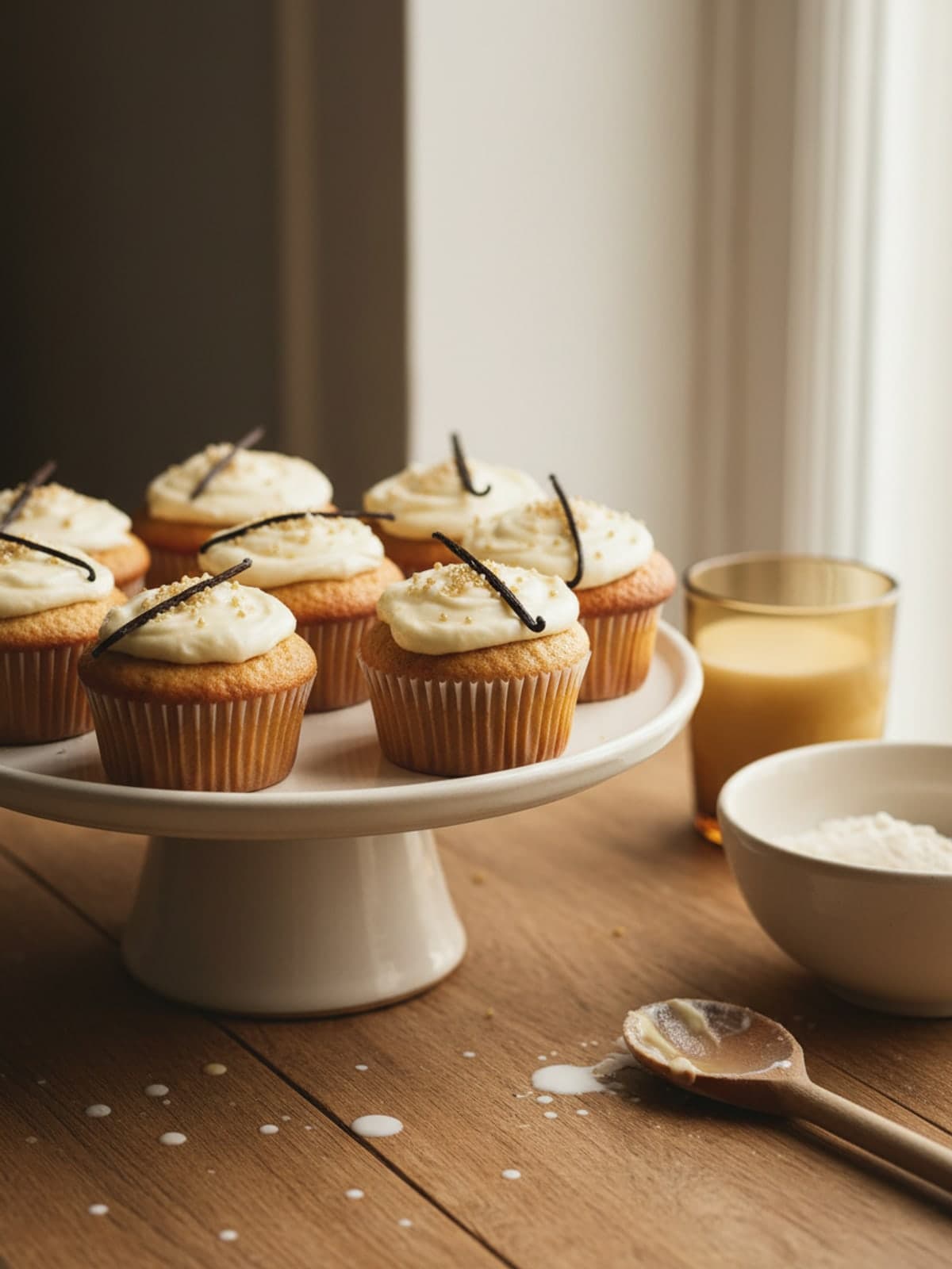 Reliable Vanilla Easter Cupcakes: Build the batter
