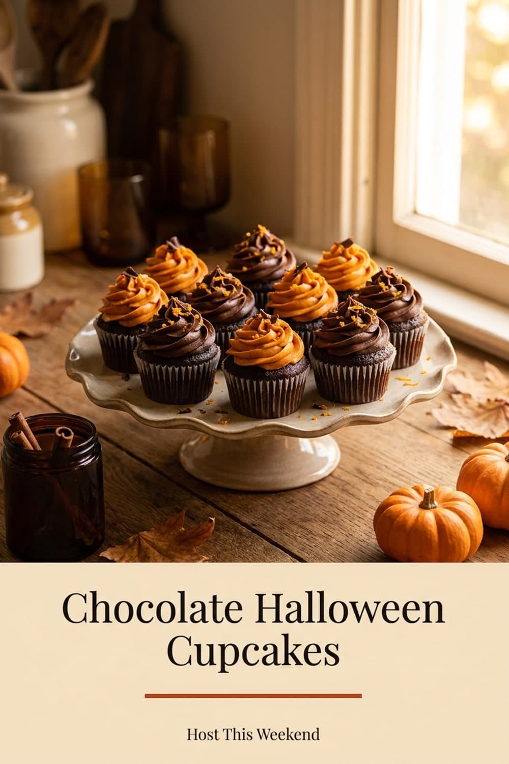 Chocolate Halloween Cupcakes