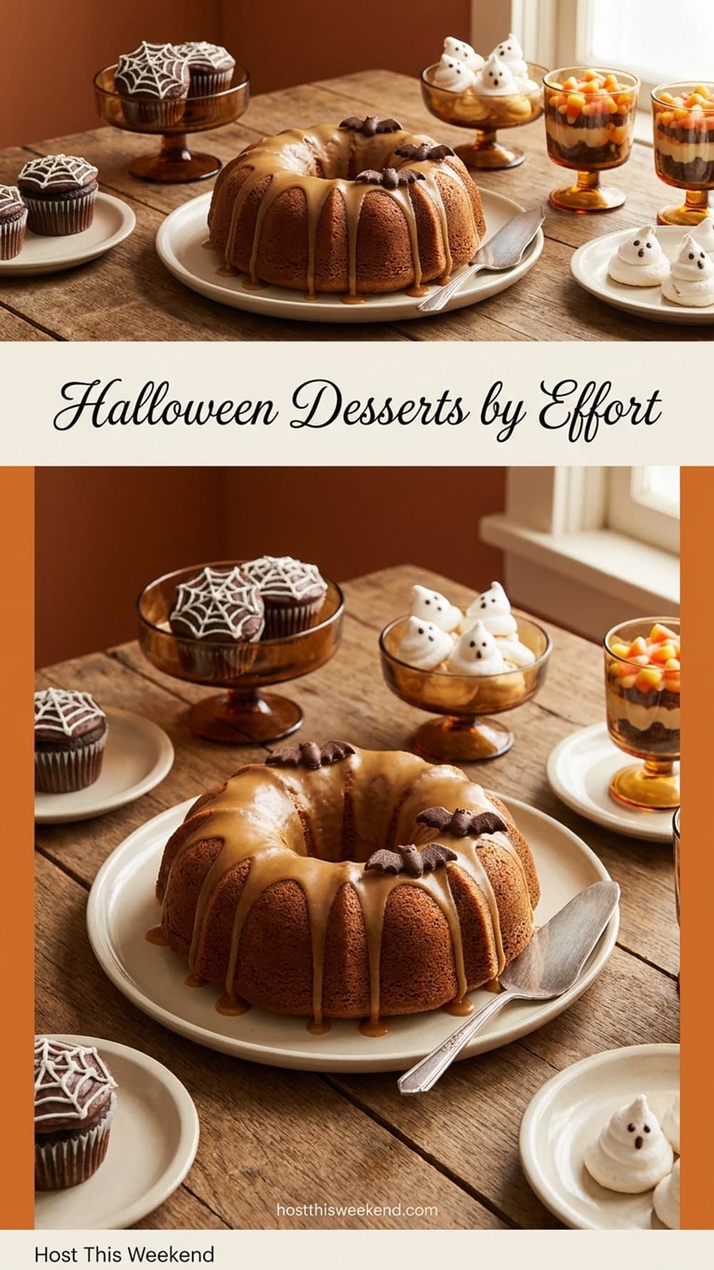 Halloween Desserts by Effort