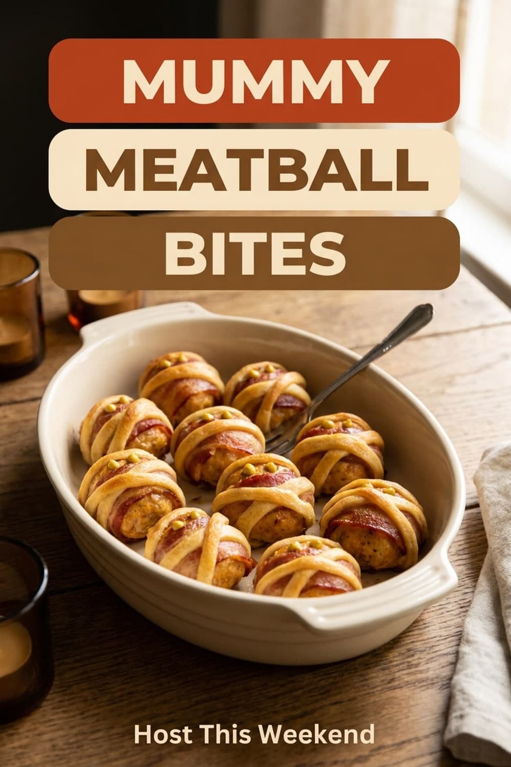 Mummy Meatball Bites