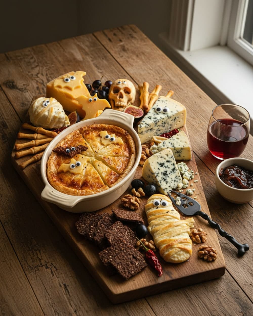 Spooky Cheese Board