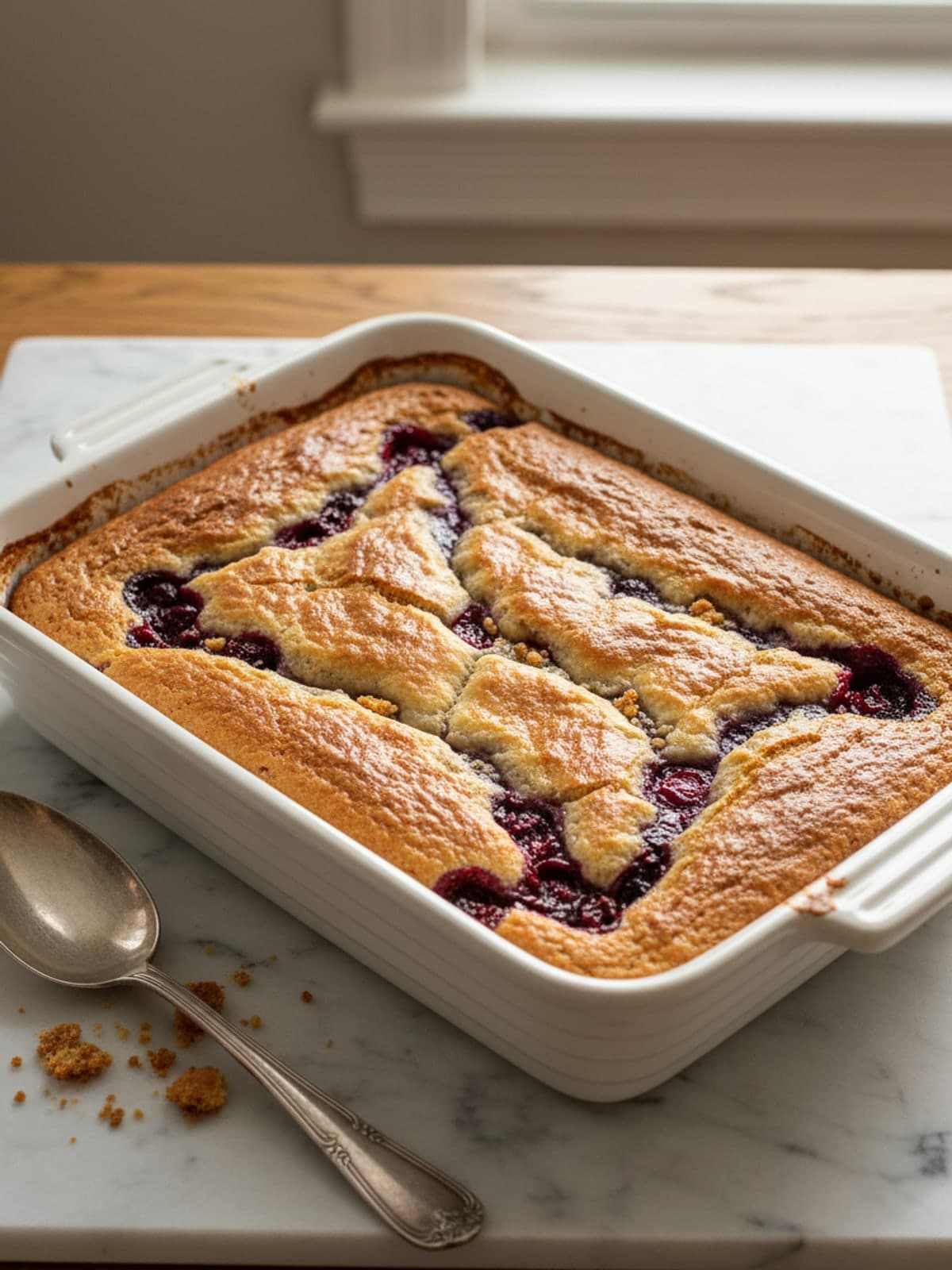 Berry Flag Shortcake Slab: Bake to the right color