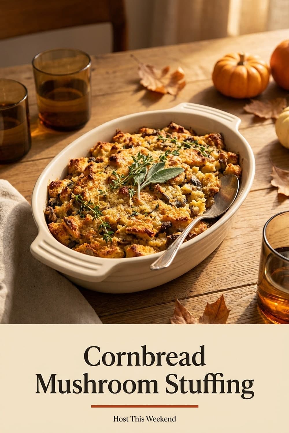 Cornbread Mushroom Stuffing