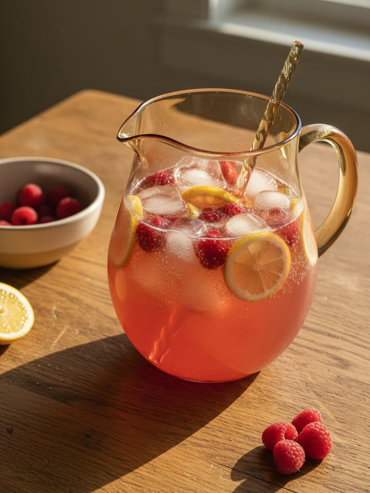 Berry Lemonade Sparkler: Add ice and bubbles