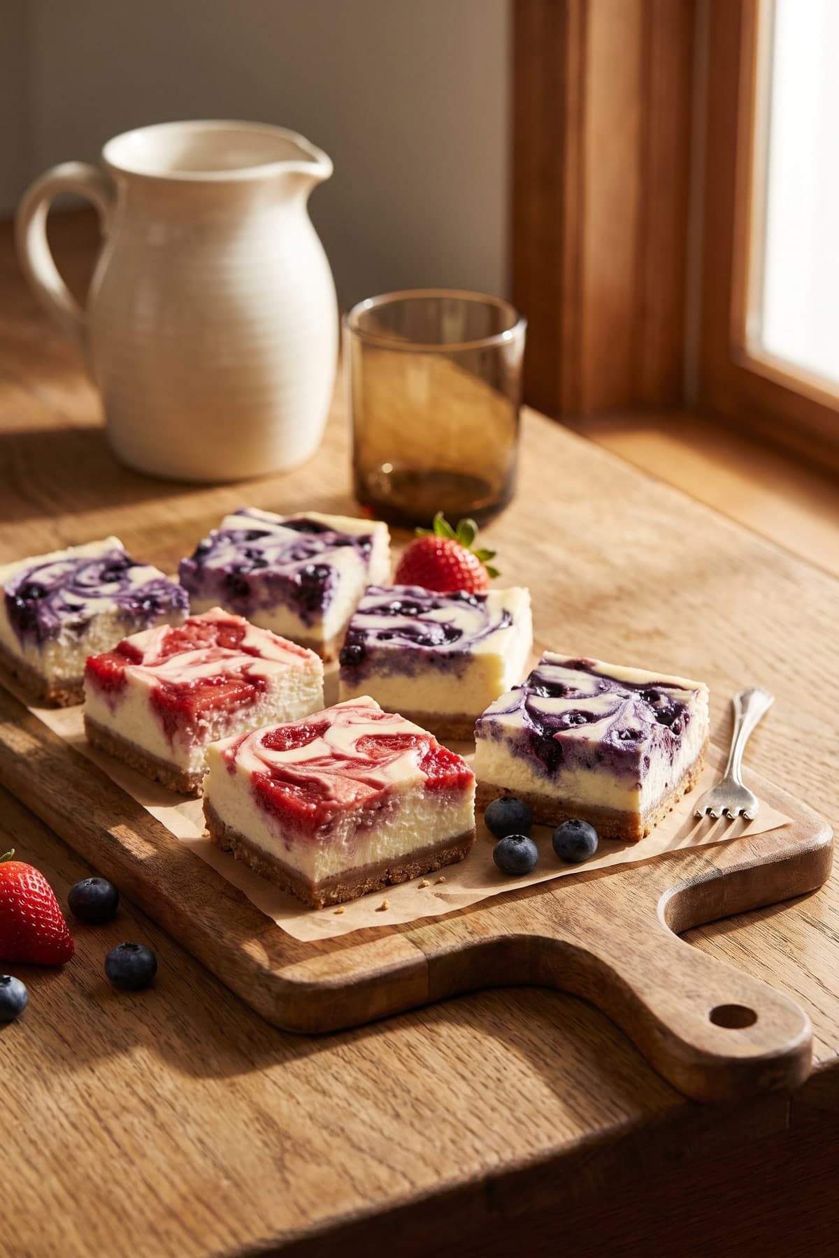 4th of July Desserts: Berry Cheesecake Bars