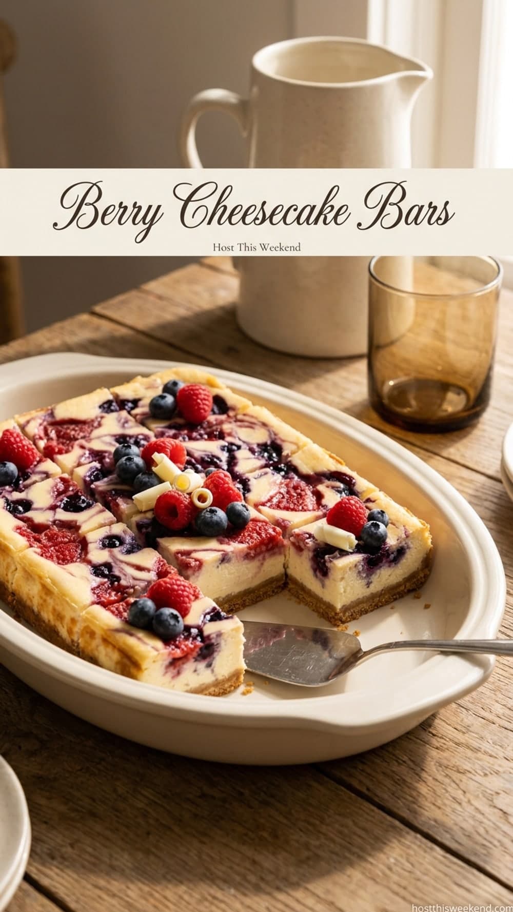 Berry Cheesecake Bars