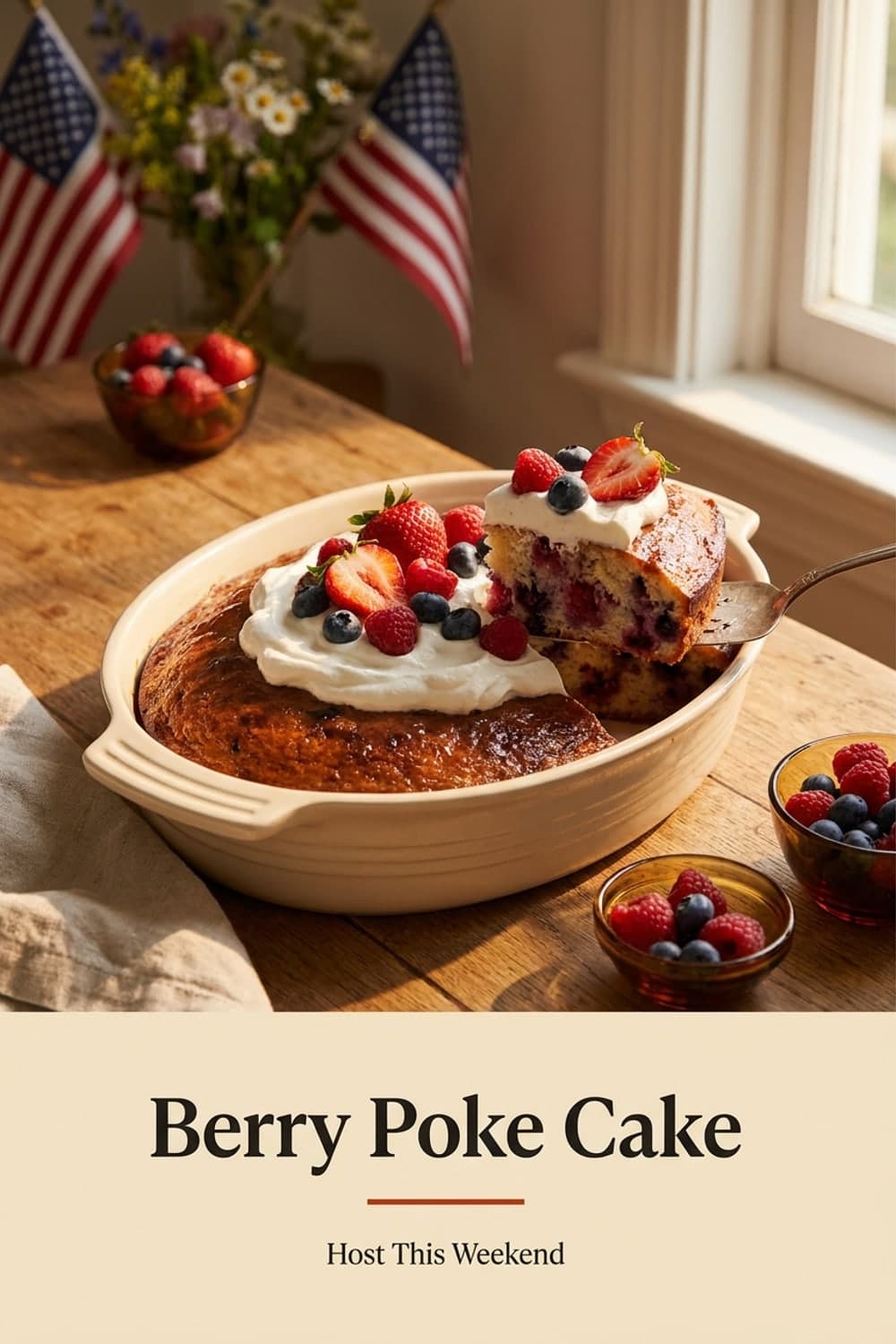 Berry Poke Cake
