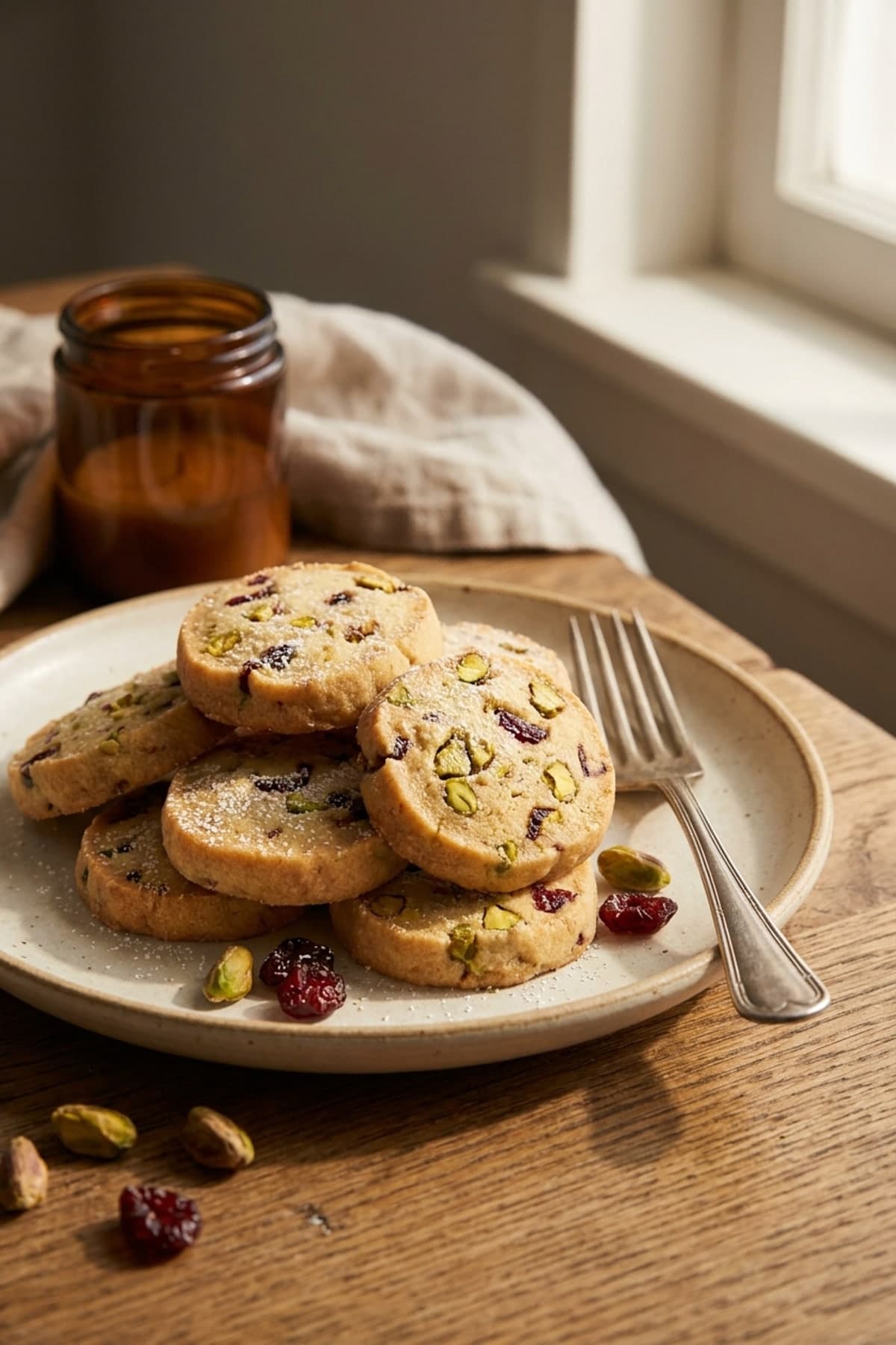 Holiday Cookies Recipes: Pistachio Cherry Shortbread