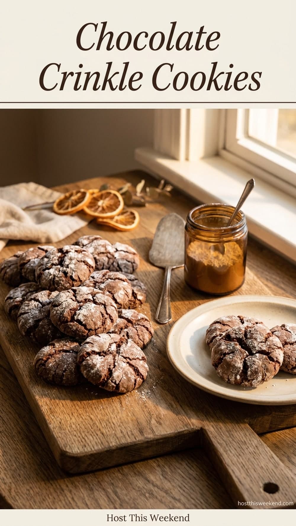Chocolate Crinkle Cookies