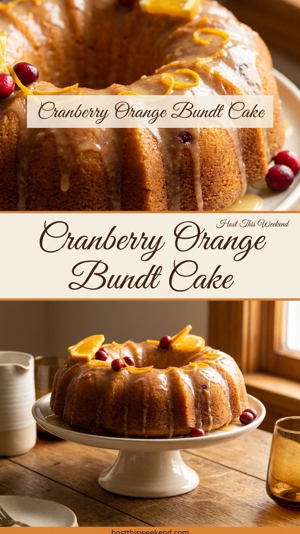 Cranberry Orange Bundt Cake