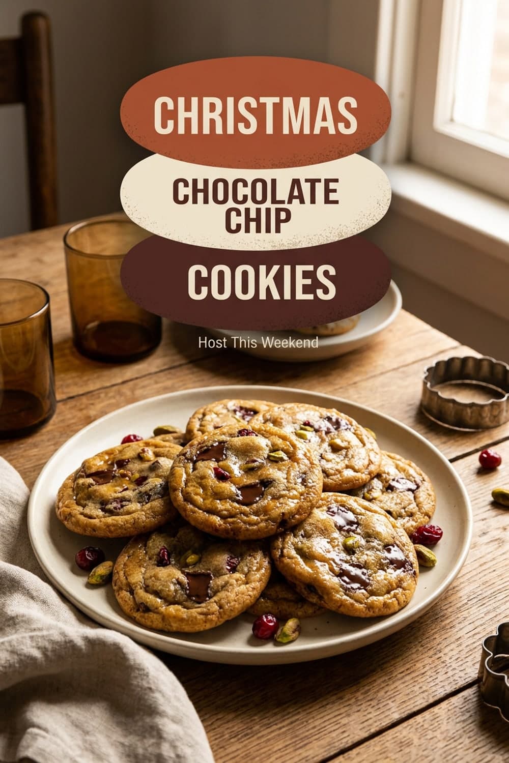 Christmas Chocolate Chip Cookies