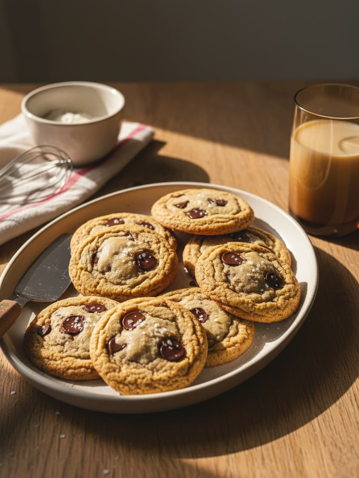 Christmas Chocolate Chip Cookies: Fold in dry ingredients