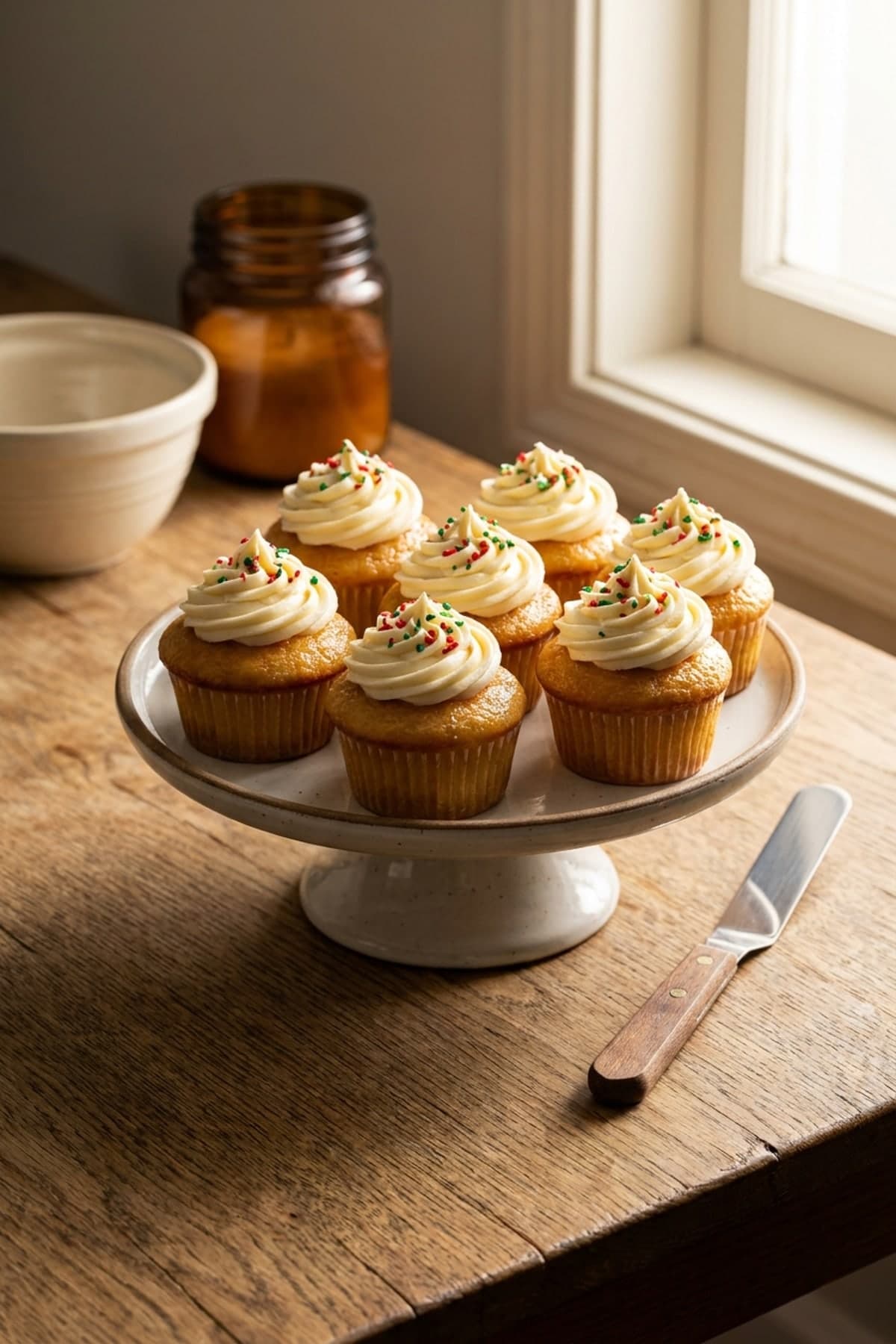 Reliable Vanilla Christmas Cupcakes ready to serve