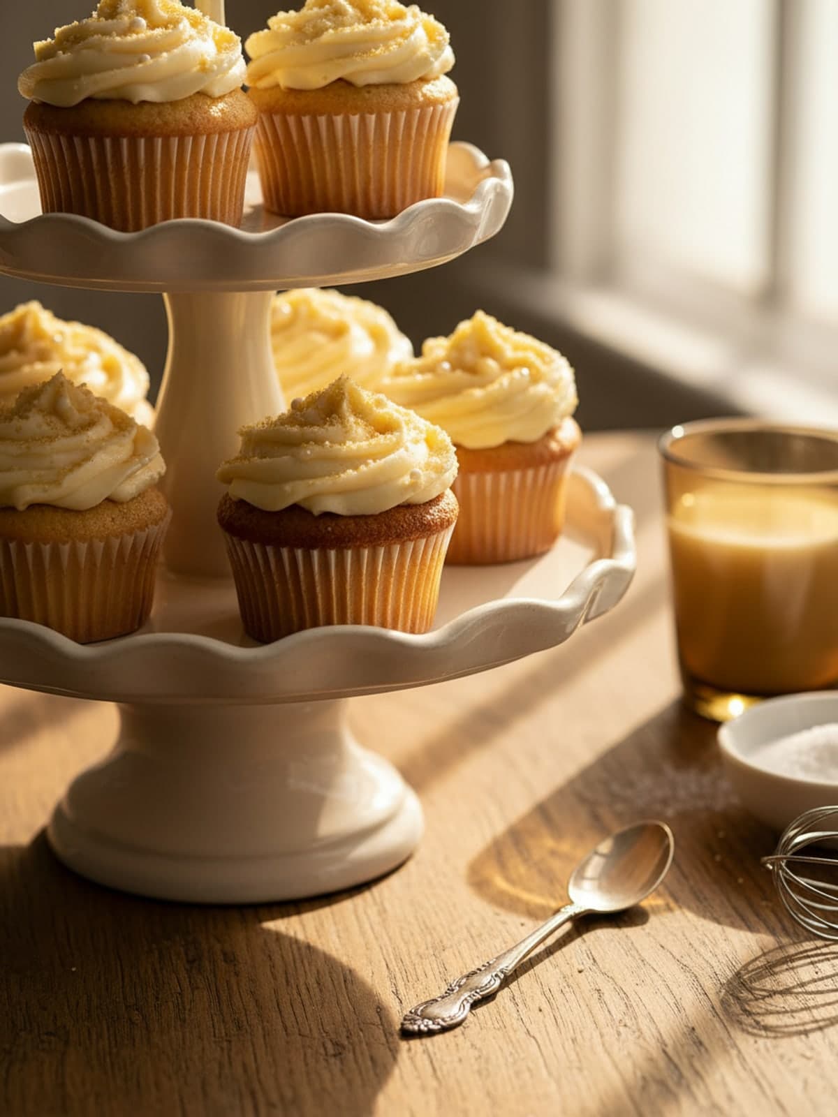 Reliable Vanilla Christmas Cupcakes: Mix batter