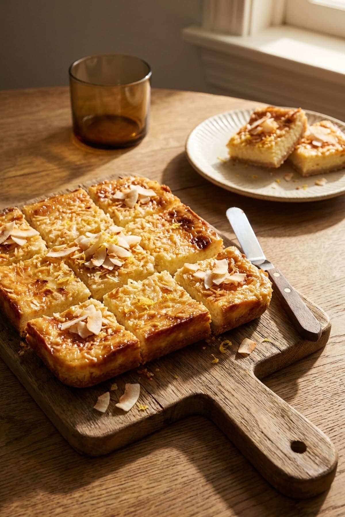 Easter Dessert Ideas: Lemon Coconut Cheesecake Squares