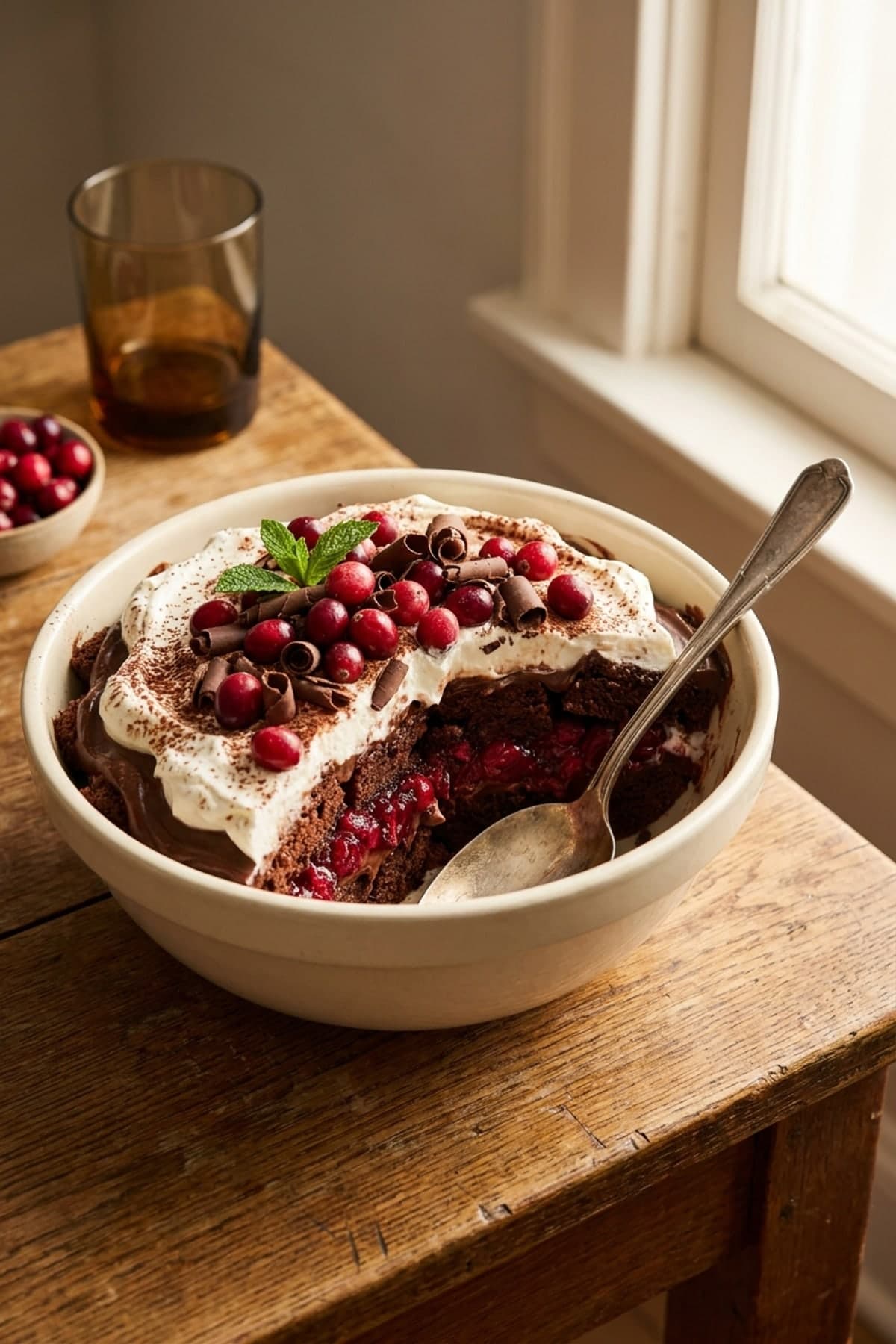 Christmas Dessert Recipes: Chocolate Cranberry Trifle