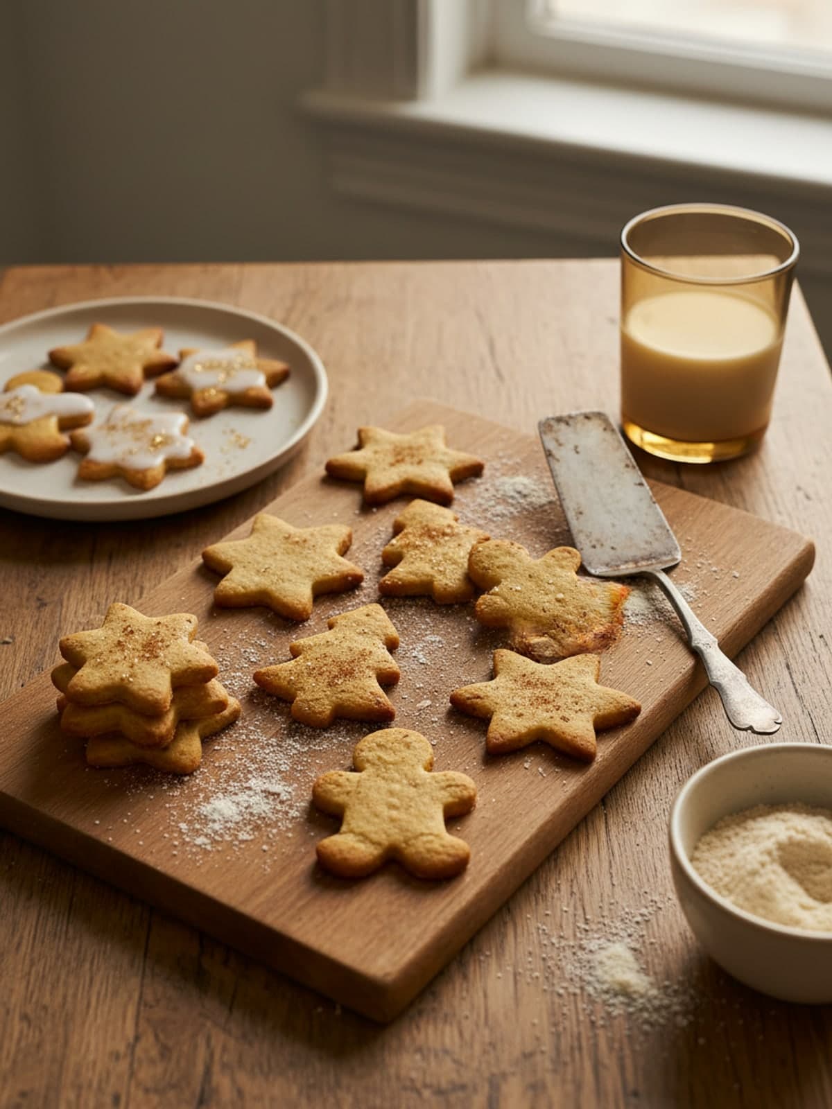 Gluten Free Christmas Cutout Cookies: Form and divide dough