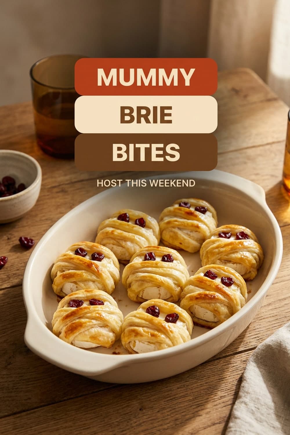 Mummy Brie Bites