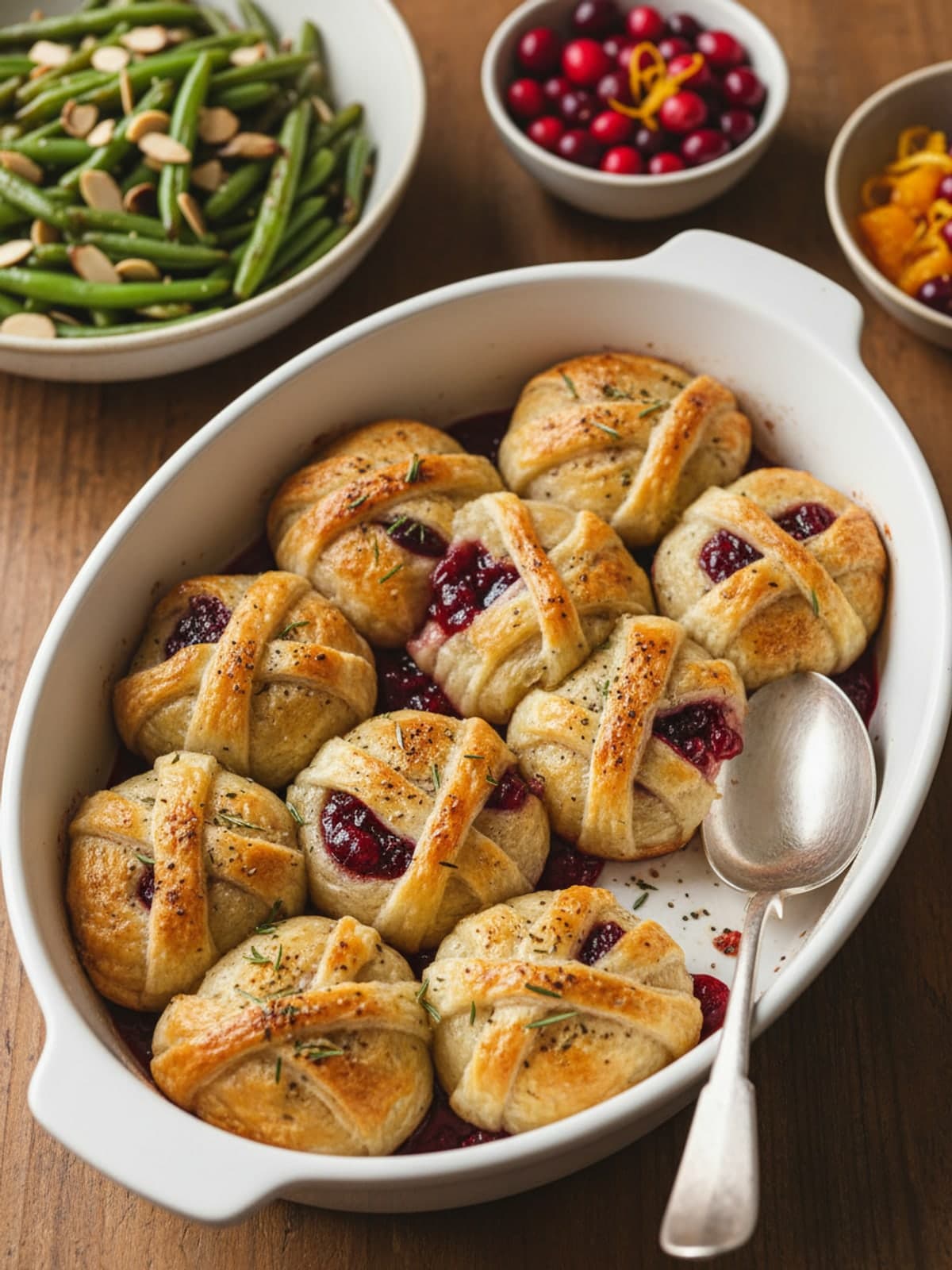 Mummy Brie Bites: Brush and bake