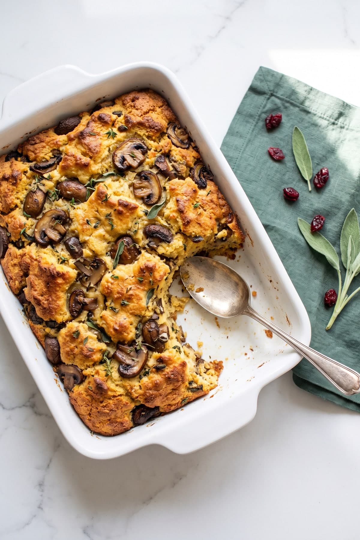 Stuffing Recipes Thanksgiving: Cornbread Mushroom Stuffing
