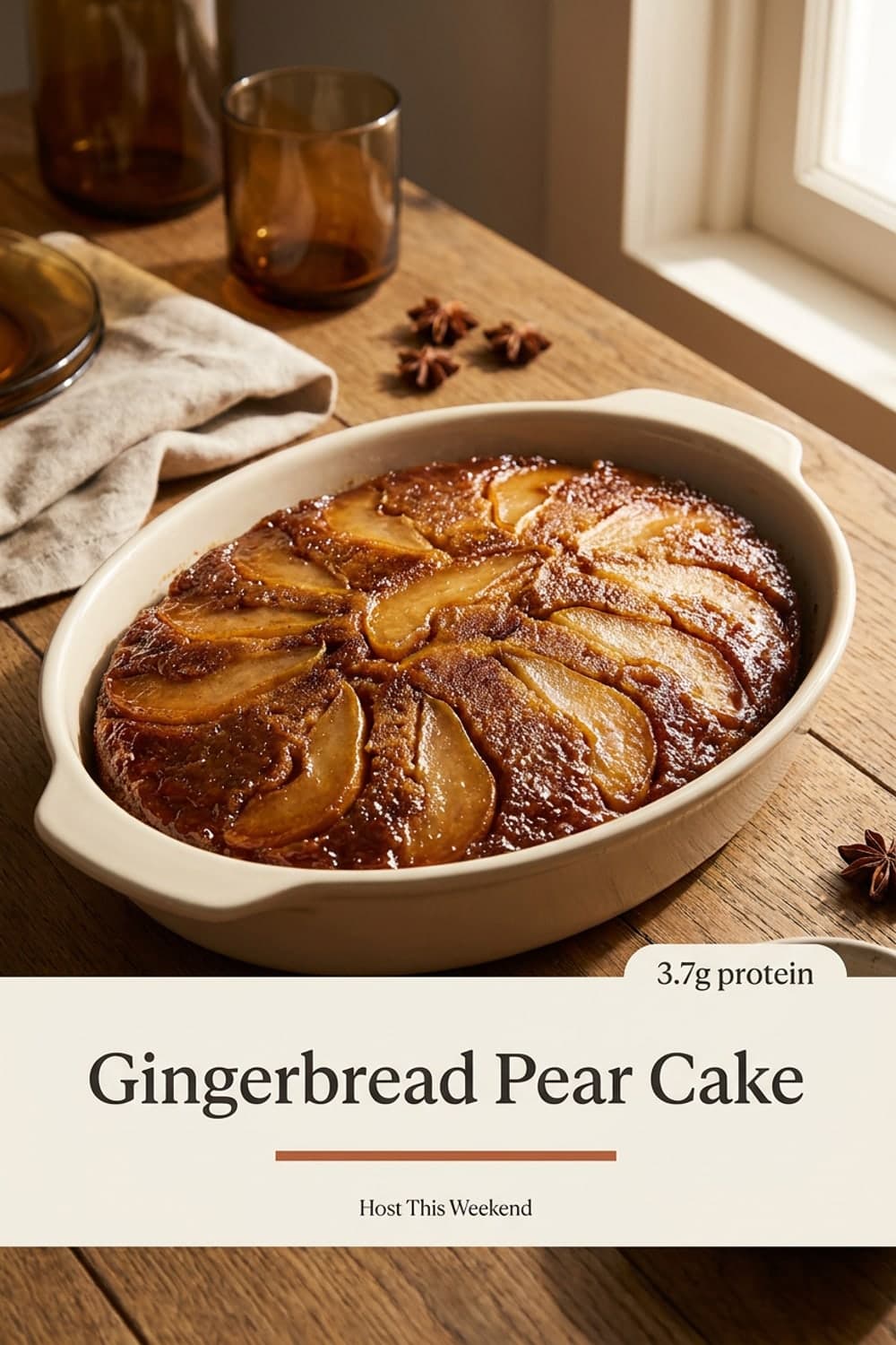 Gingerbread Pear Cake