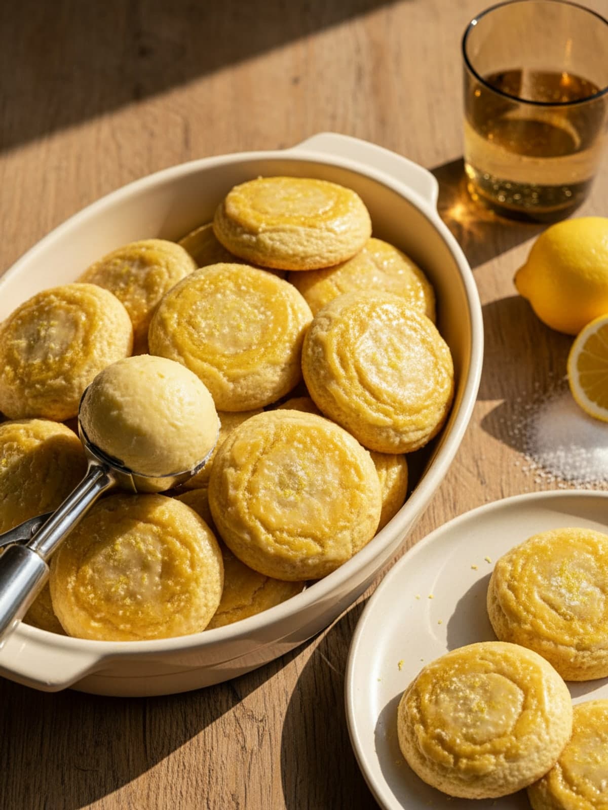 Glazed Italian Lemon Ricotta Cookies: Make a soft scoopable dough