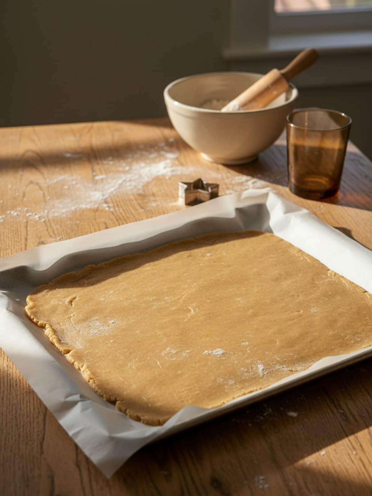Royal Icing Christmas Cookies: Roll the dough