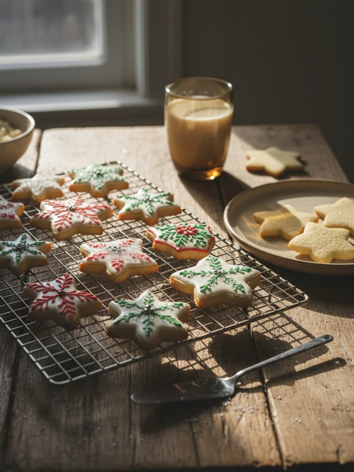 Royal Icing Christmas Cookies: Bake and cool