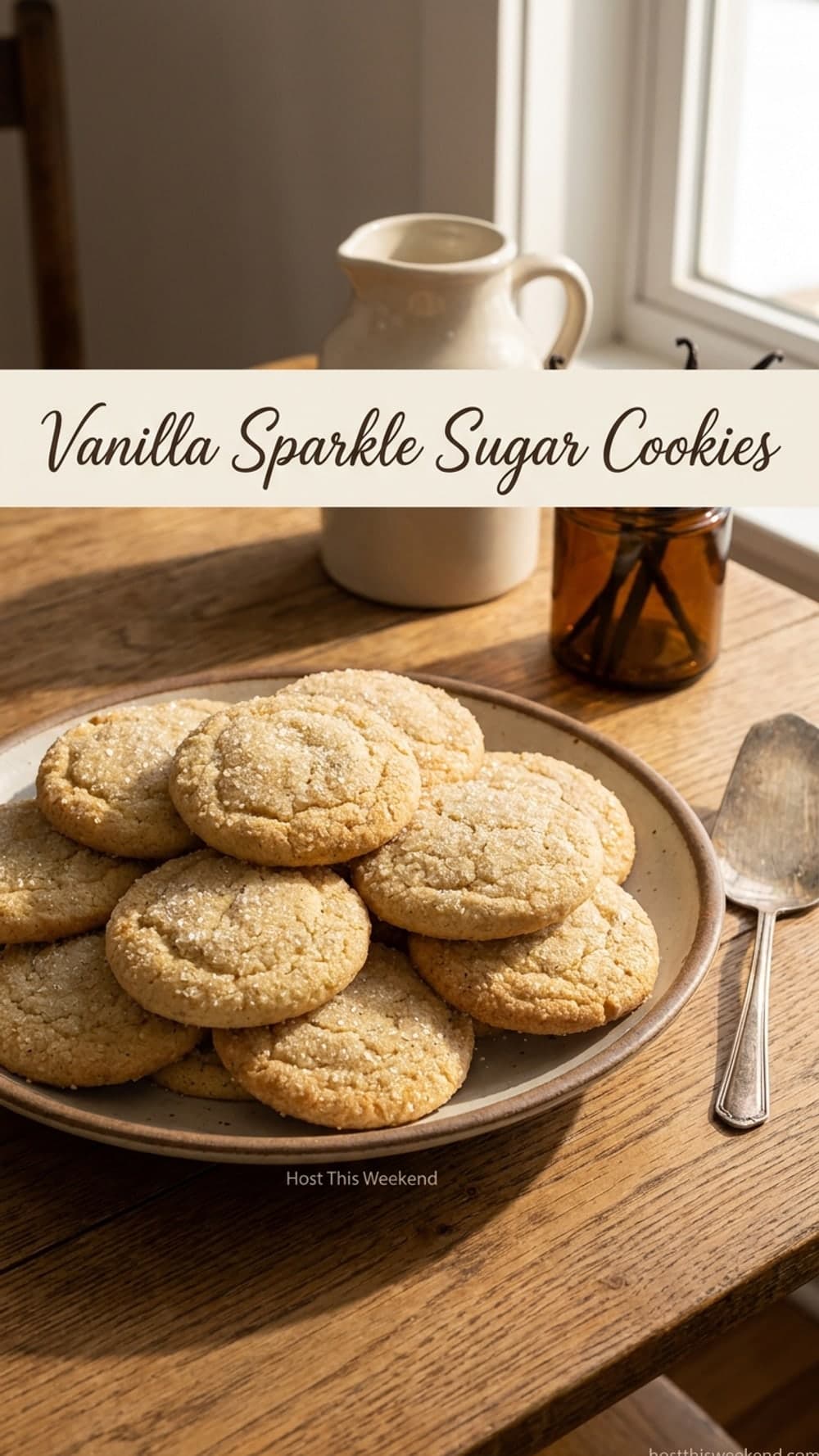 Vanilla Sparkle Sugar Cookies
