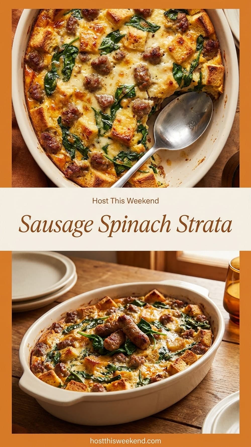 Sausage Spinach Strata