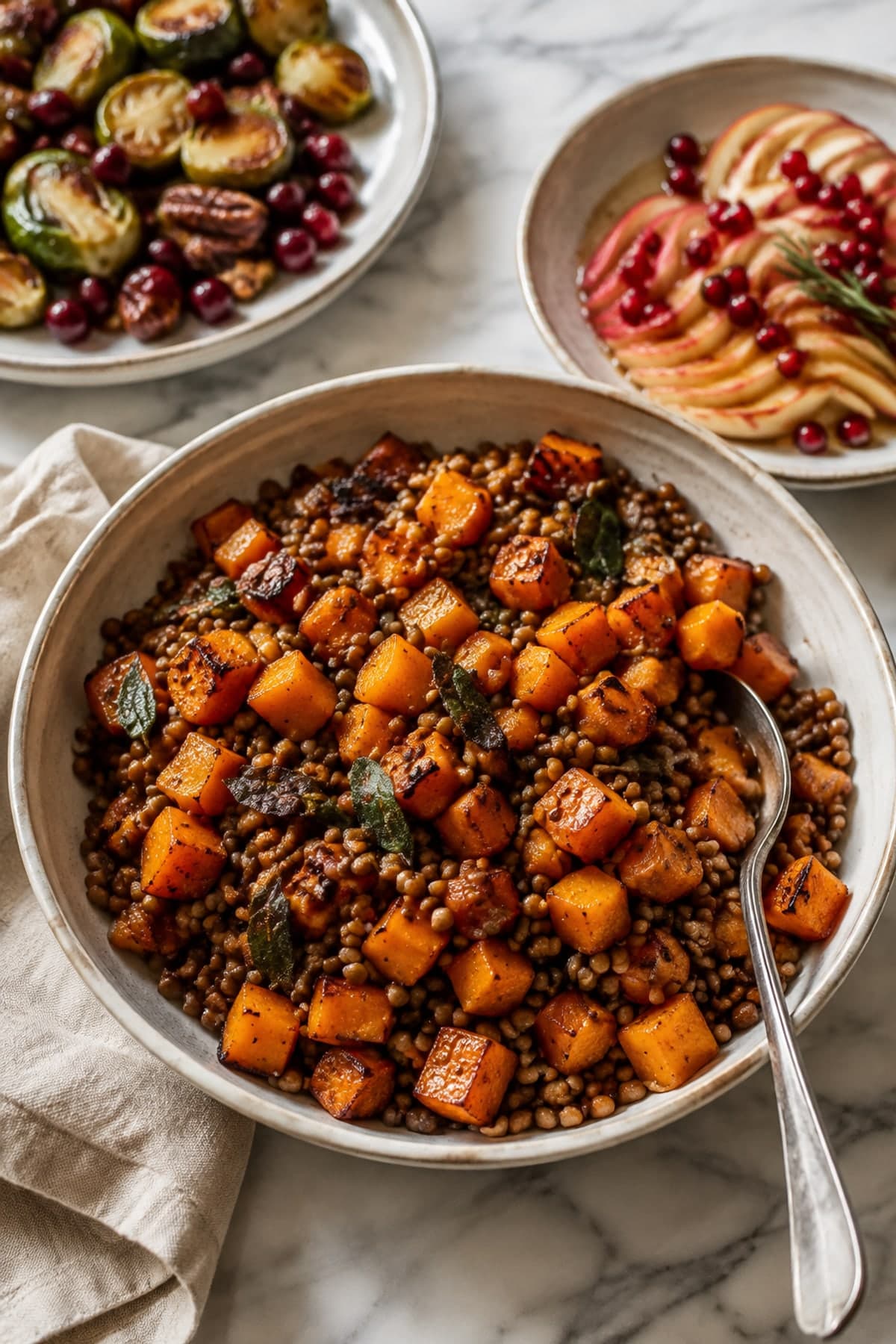 Healthy Thanksgiving Recipes: Maple Squash and Lentils