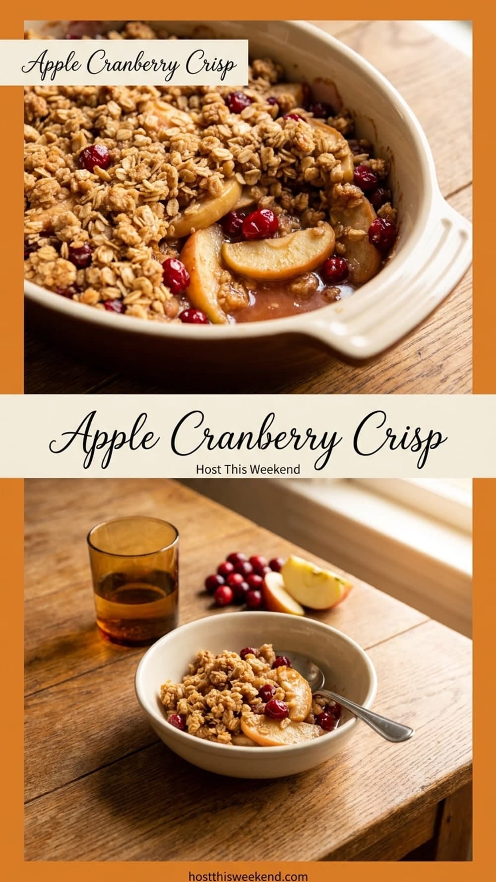 Apple Cranberry Crisp