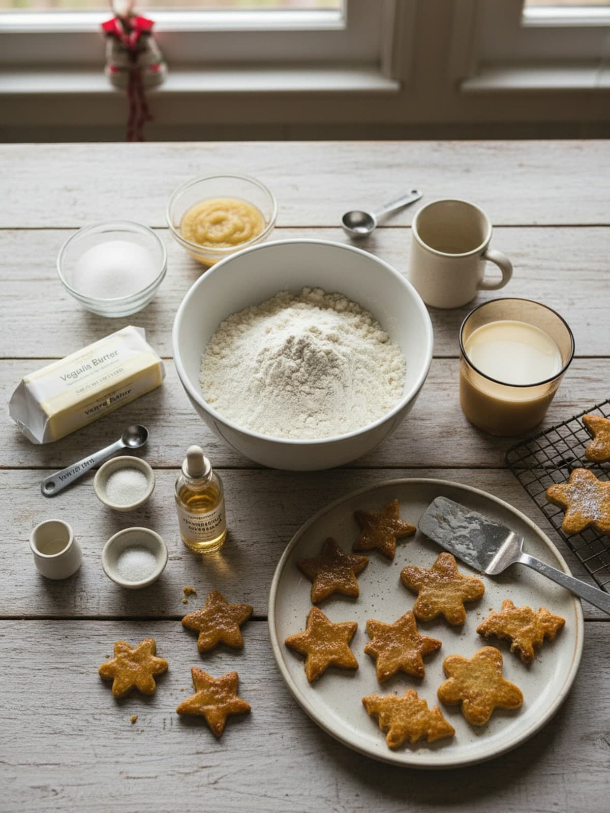 Ingredients for Vegan Christmas Cookies From One Reliable Dough