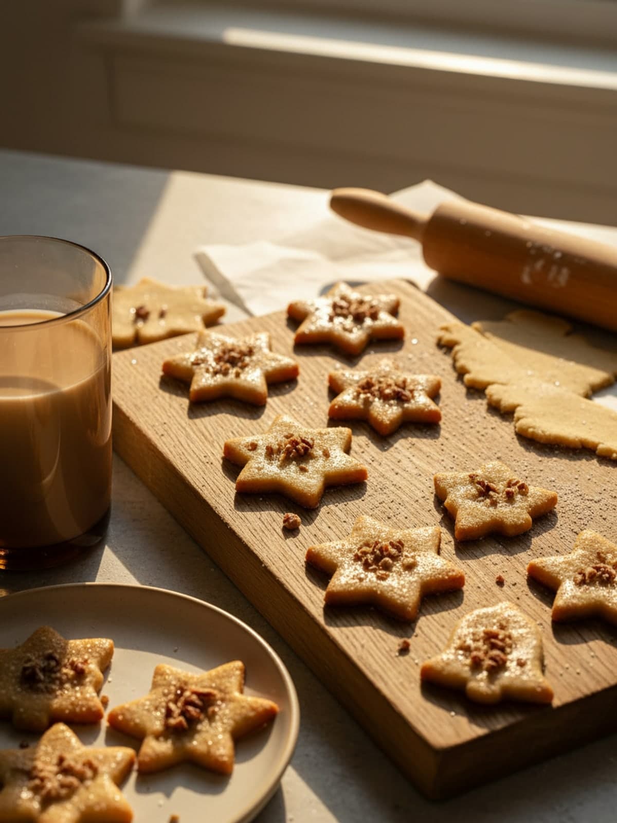 Vegan Christmas Cookies From One Reliable Dough: Roll and cut shapes